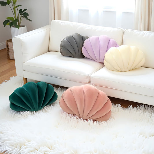 パールシェルクッション　pearl shell cushion｜北欧・韓国・海外インテリアに映える立体シェルデザインクッション【VELLRINA】
